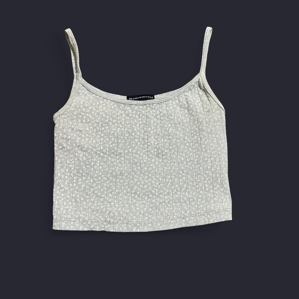 Brandy Melville Cropped Floral Tank